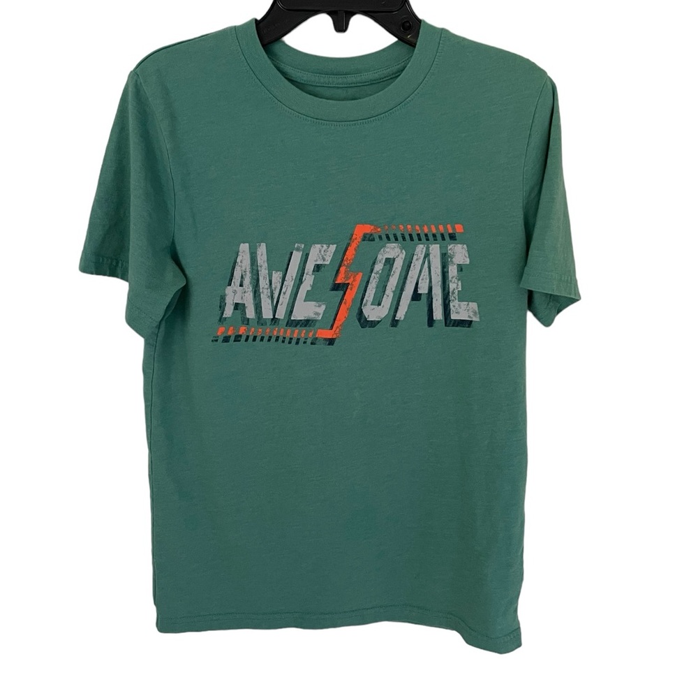 Boys Cat & Jack “Awesome” Tee Shirt Size Large (12/14)